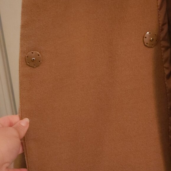 Cognac Felt Coat H&M Medium 42 - Picture 5 of 7